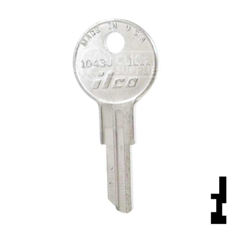 Uncut Key Blank | Illinios | 1043J, IL11 - Image 24