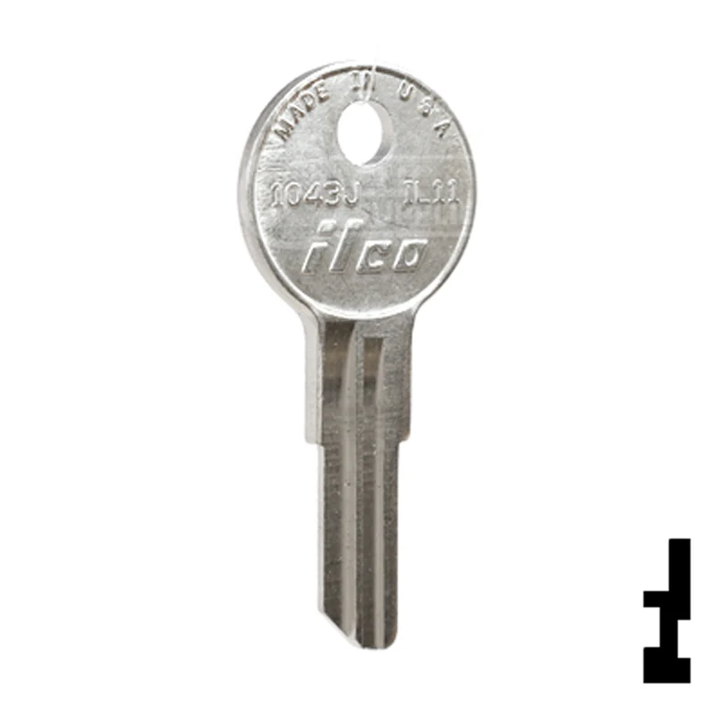Uncut Key Blank | Illinios | 1043J, IL11 - Image 3