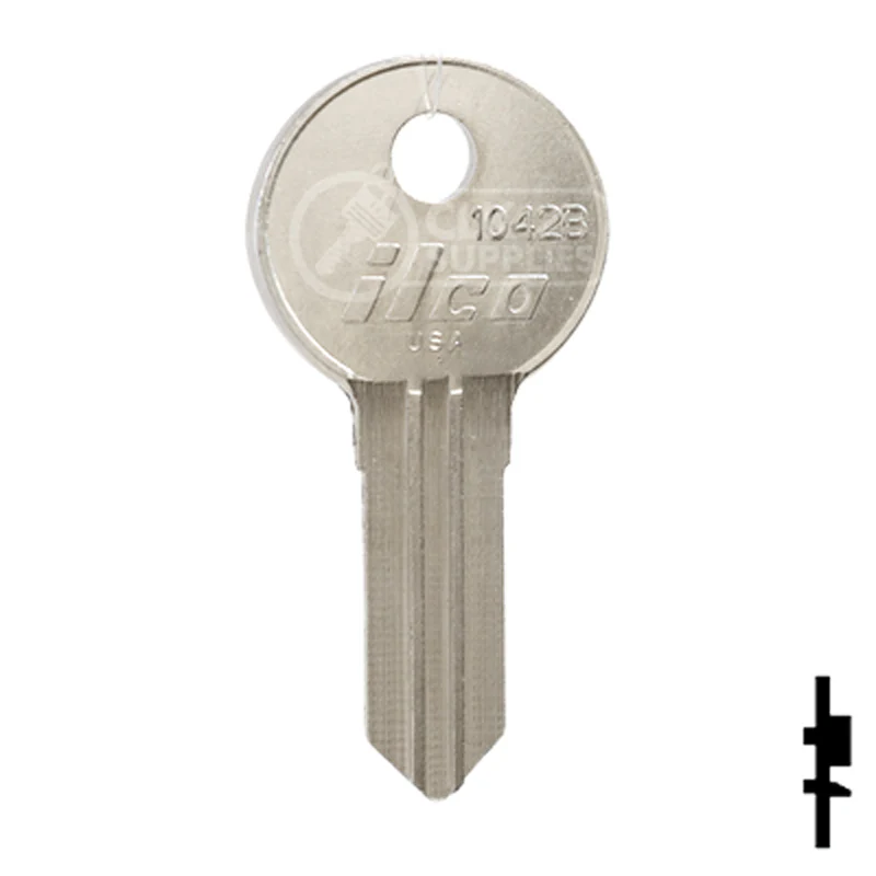 Uncut Key Blank | Illinois | 1042B - Image 2