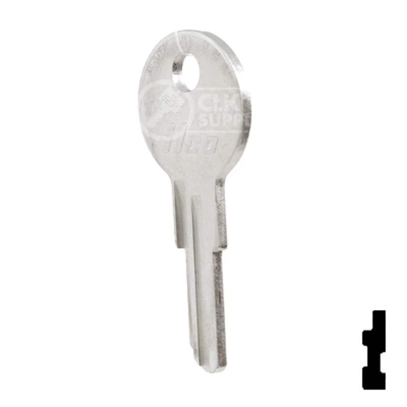 Uncut Key Blank | Illinois | 1043B, IL9 - Image 22