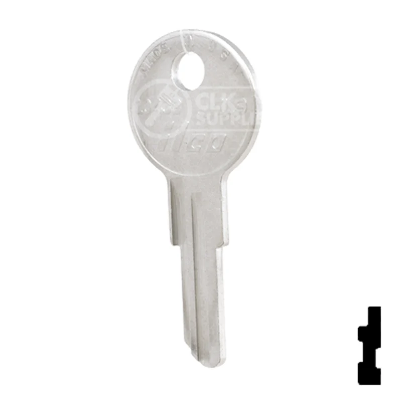 Uncut Key Blank | Illinois | 1043B, IL9 - Image 23