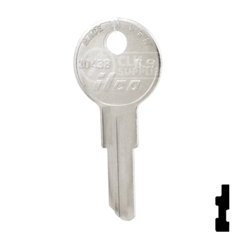 Uncut Key Blank | Illinois | 1043B, IL9 - Image 24