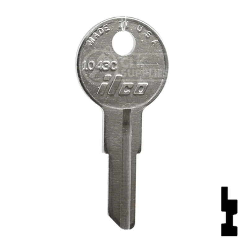 Uncut Key Blank | Illinois | 1043C - Image 2