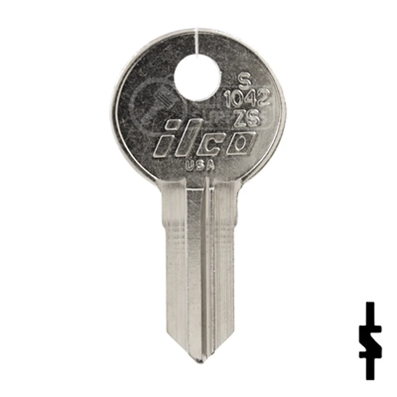 Uncut Key Blank | Illinois | S1042ZS - Image 2