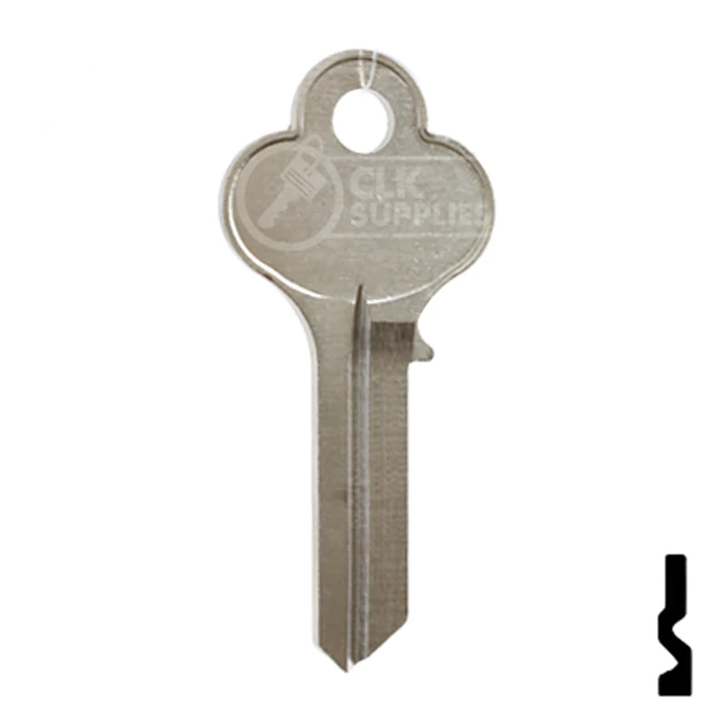 Uncut Key Blank | Illinois | X1014L, LO1 - Image 15