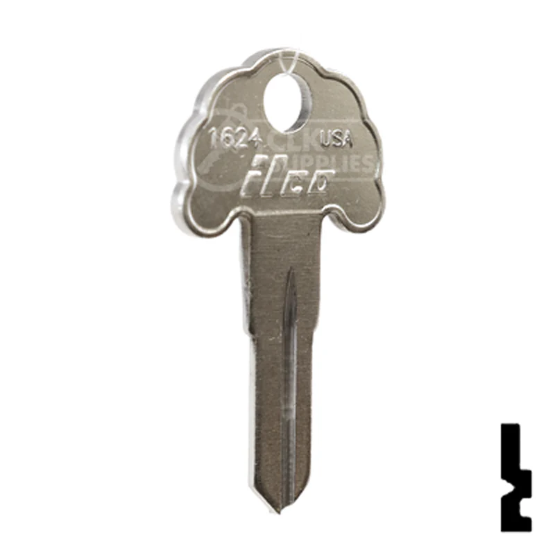 Uncut Key Blank | Imperial Cam Lock | 1624 - Image 4