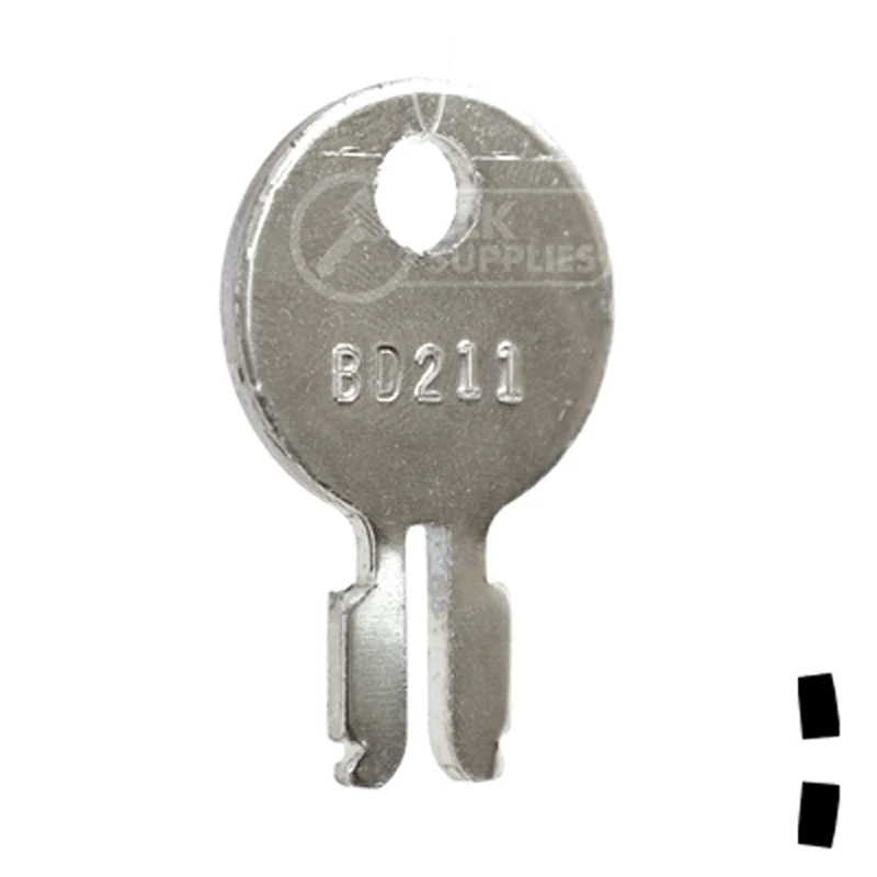 Uncut Key Blank | John Deere, Massey Ferguson | BD211 - Image 2