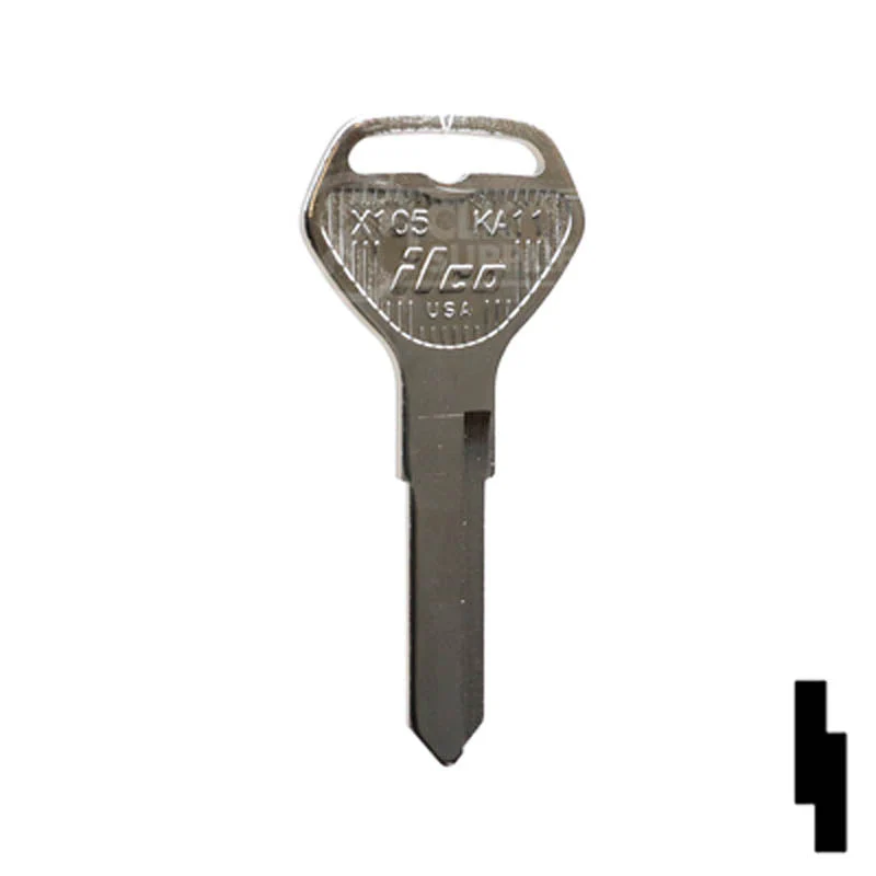 Uncut Key Blank | Kawasaki | X105, KA11 - Image 3