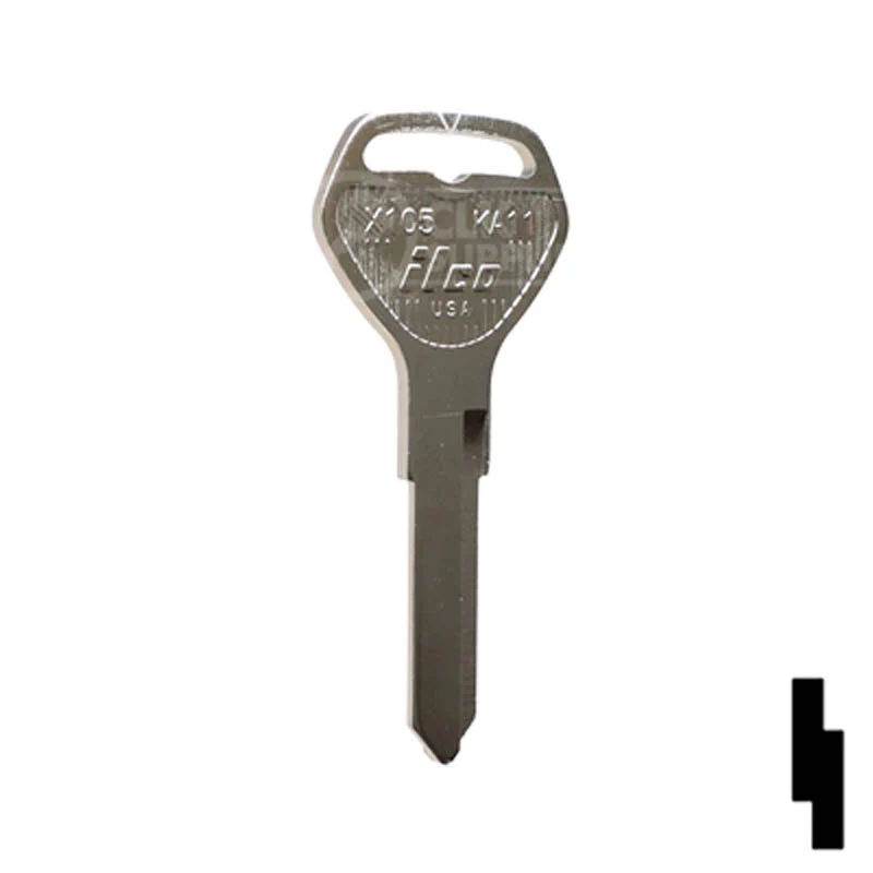 Uncut Key Blank | Kawasaki | X105, KA11 - Image 4