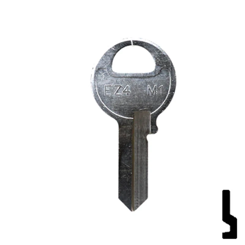 Uncut Key Blank | Imported Padlock, Master Padlock, EZ-Set | EZ4, M1 - Image 13