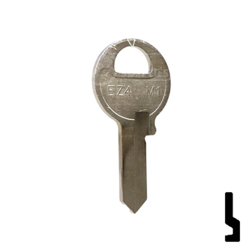 Uncut Key Blank | Imported Padlock, Master Padlock, EZ-Set | EZ4, M1 - Image 15