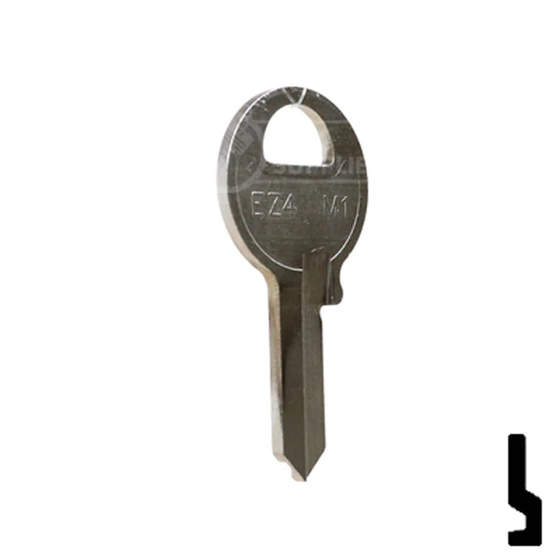 Uncut Key Blank | Imported Padlock, Master Padlock, EZ-Set | EZ4, M1 - Image 16
