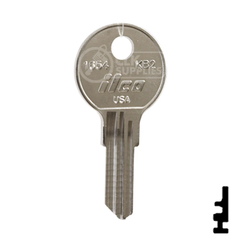 Uncut Key Blank | Kimball | 1654, KB2 - Image 2