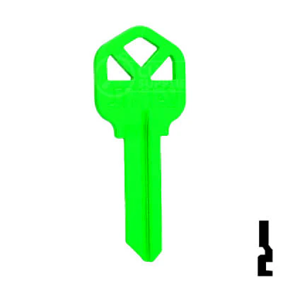 Uncut Key Blank | Kwikset KW1 | Neon (50PK) - Image 100