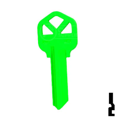 Uncut Key Blank | Kwikset KW1 | Neon (50PK) - Image 109