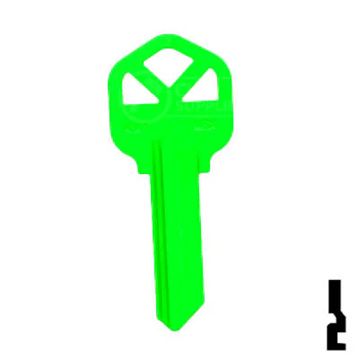 Uncut Key Blank | Kwikset KW1 | Neon (50PK) - Image 110