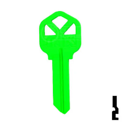 Uncut Key Blank | Kwikset KW1 | Neon (50PK) - Image 121