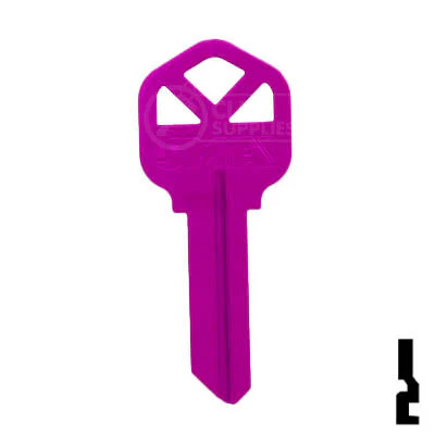 Uncut Key Blank | Kwikset KW1 | Neon (50PK) - Image 146