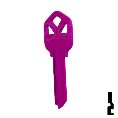 Uncut Key Blank | Kwikset KW1 | Neon (50PK) - Image 155