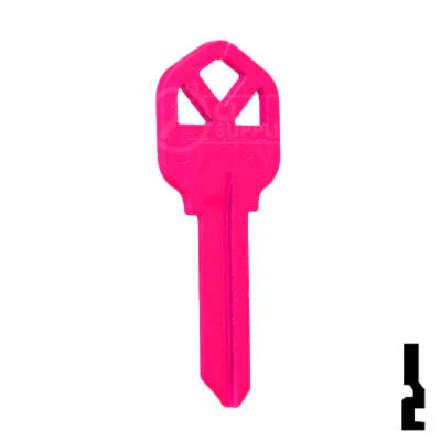 Uncut Key Blank | Kwikset KW1 | Neon (50PK) - Image 29