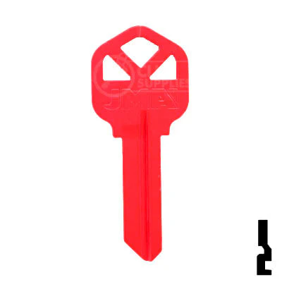 Uncut Key Blank | Kwikset KW1 | Neon (50PK) - Image 3