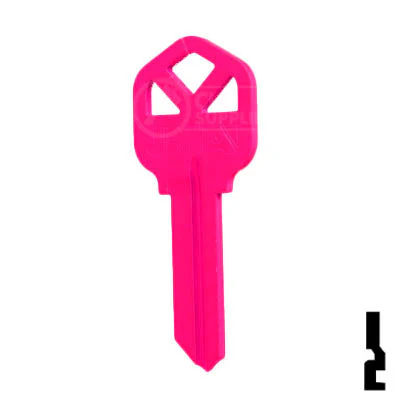 Uncut Key Blank | Kwikset KW1 | Neon (50PK) - Image 48