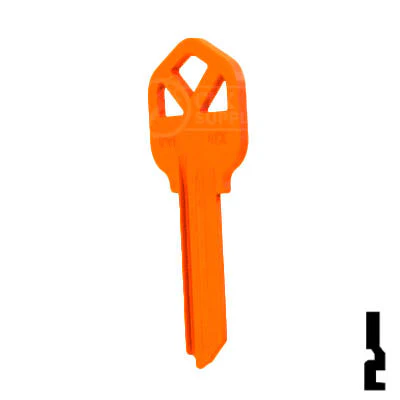 Uncut Key Blank | Kwikset KW1 | Neon (50PK) - Image 59