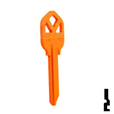 Uncut Key Blank | Kwikset KW1 | Neon (50PK) - Image 66