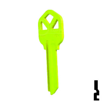 Uncut Key Blank | Kwikset KW1 | Neon (50PK) - Image 83