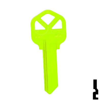 Uncut Key Blank | Kwikset KW1 | Neon (50PK) - Image 86