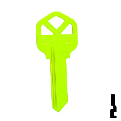 Uncut Key Blank | Kwikset KW1 | Neon (50PK) - Image 87