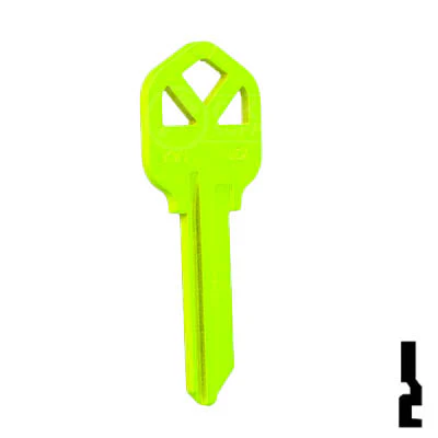 Uncut Key Blank | Kwikset KW1 | Neon (50PK) - Image 89