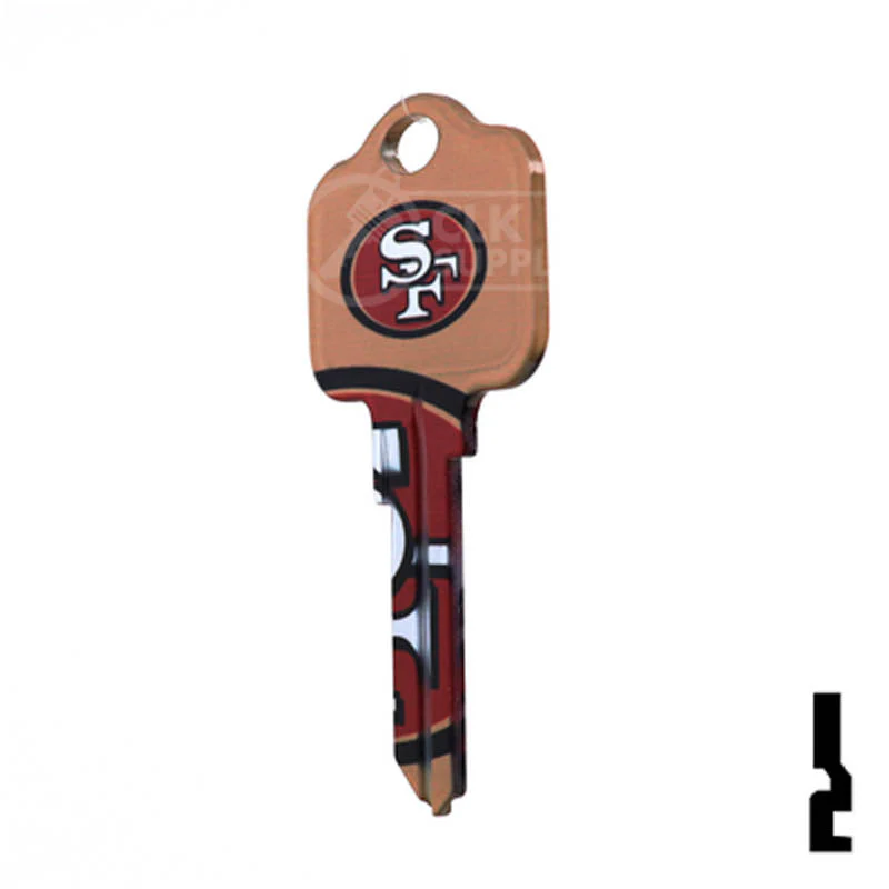 Uncut Key Blank | Kwikset | NFL 49ERS - Image 10