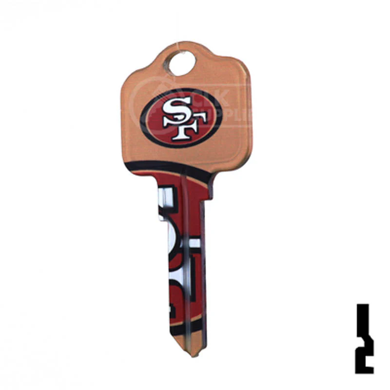 Uncut Key Blank | Kwikset | NFL 49ERS - Image 11
