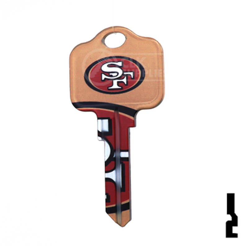 Uncut Key Blank | Kwikset | NFL 49ERS - Image 12