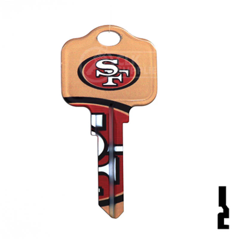 Uncut Key Blank | Kwikset | NFL 49ERS - Image 14