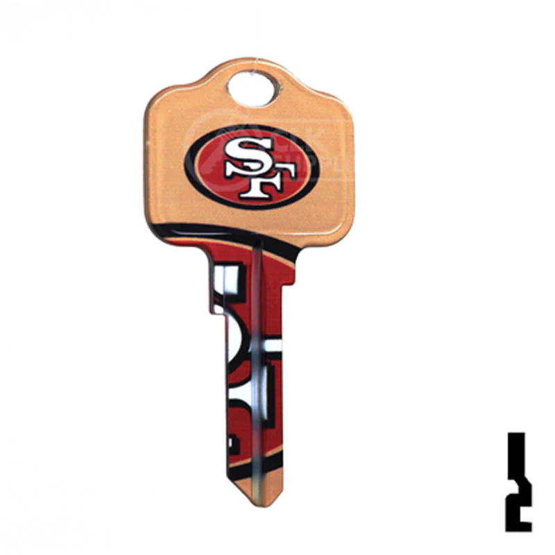 Uncut Key Blank | Kwikset | NFL 49ERS - Image 15