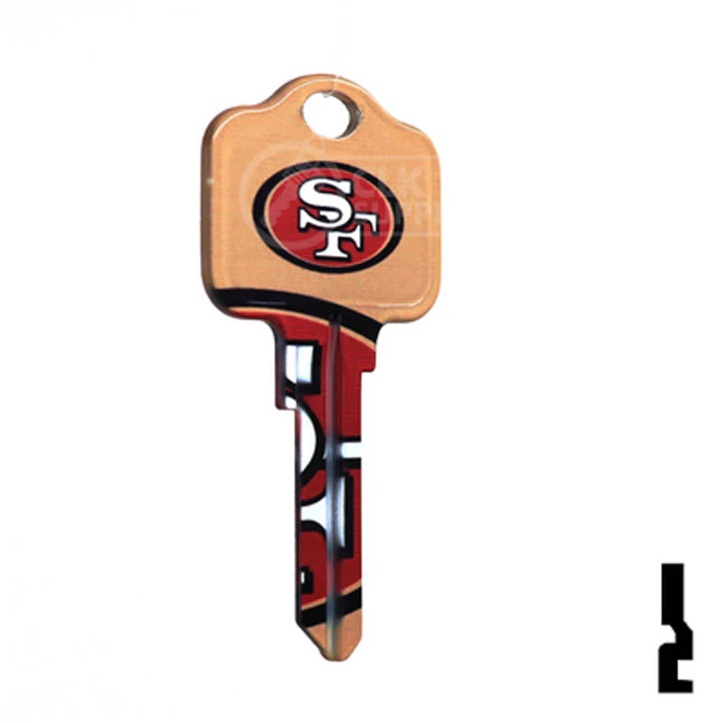 Uncut Key Blank | Kwikset | NFL 49ERS - Image 16