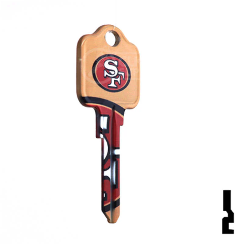 Uncut Key Blank | Kwikset | NFL 49ERS - Image 17
