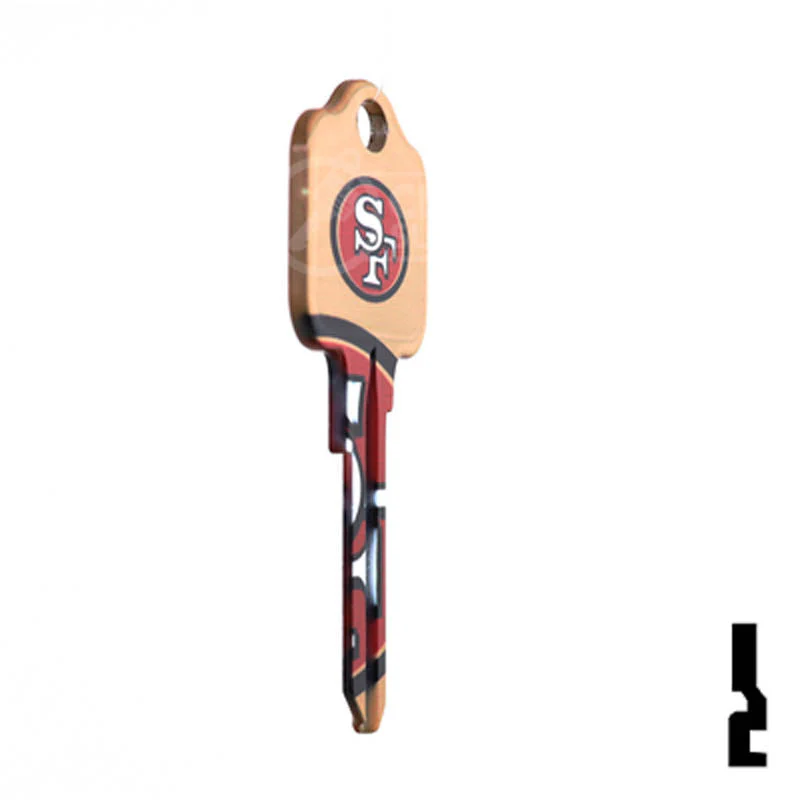 Uncut Key Blank | Kwikset | NFL 49ERS - Image 18
