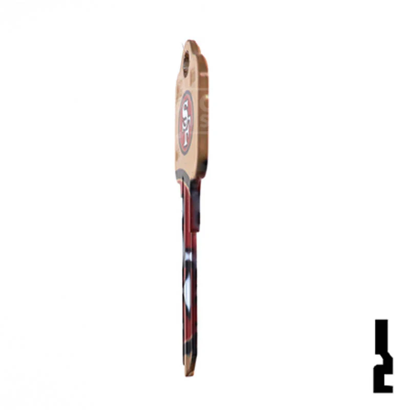 Uncut Key Blank | Kwikset | NFL 49ERS - Image 20