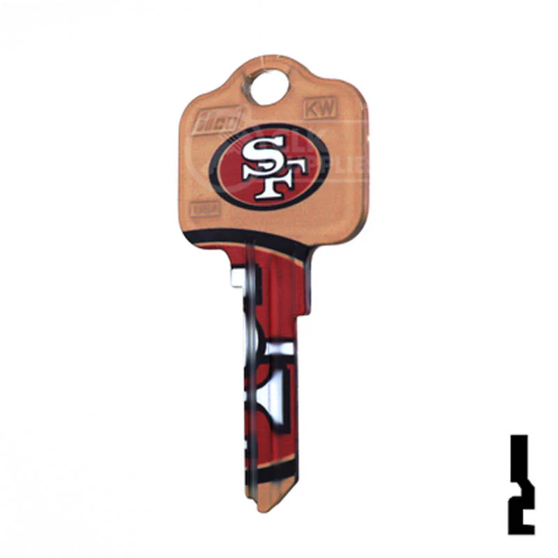 Uncut Key Blank | Kwikset | NFL 49ERS - Image 23