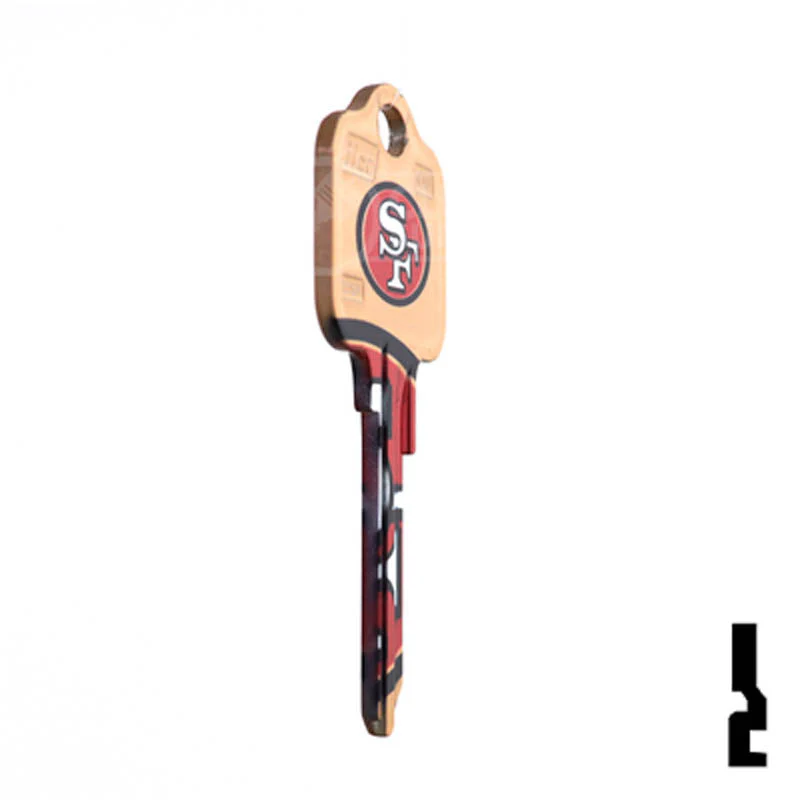Uncut Key Blank | Kwikset | NFL 49ERS - Image 6