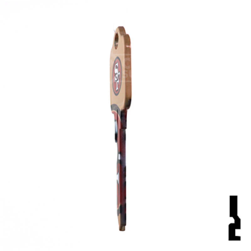 Uncut Key Blank | Kwikset | NFL 49ERS - Image 8
