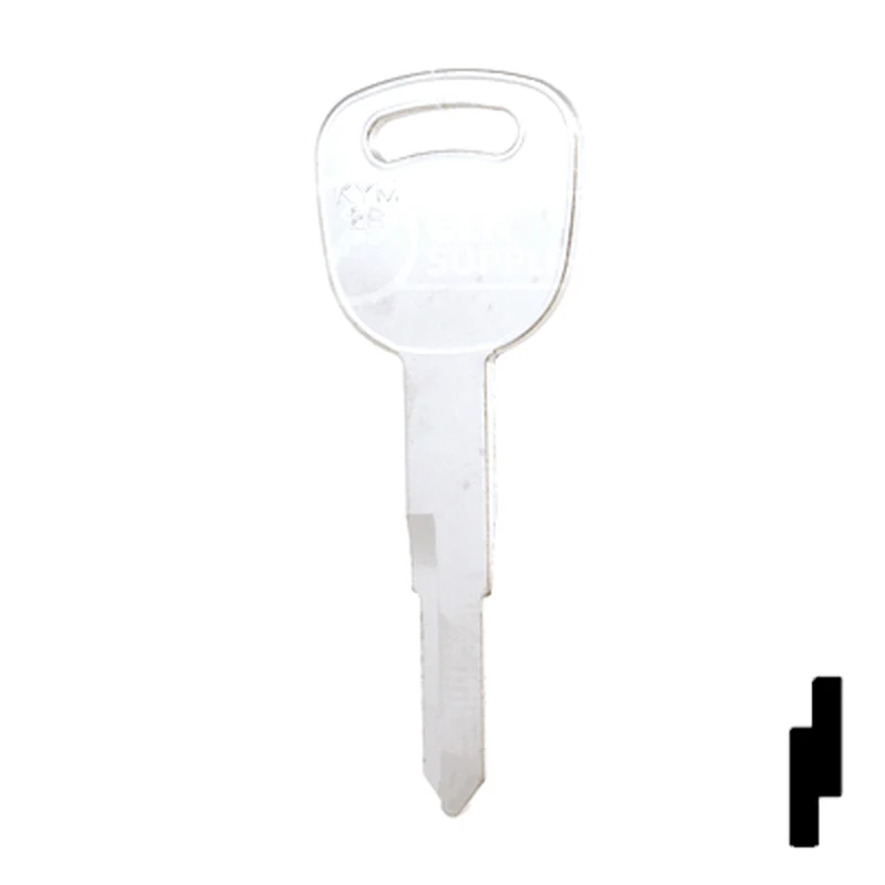 Uncut  Key Blank | Kymco | KYM2R - Image 12