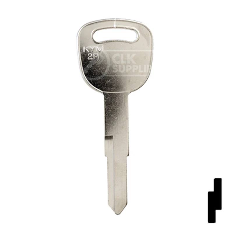 Uncut  Key Blank | Kymco | KYM2R - Image 14