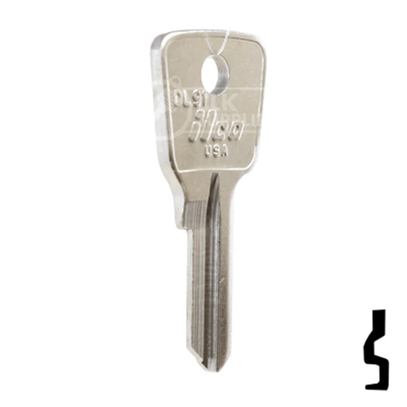 Uncut Key Blank | Lockwood  | DL9 - Image 4