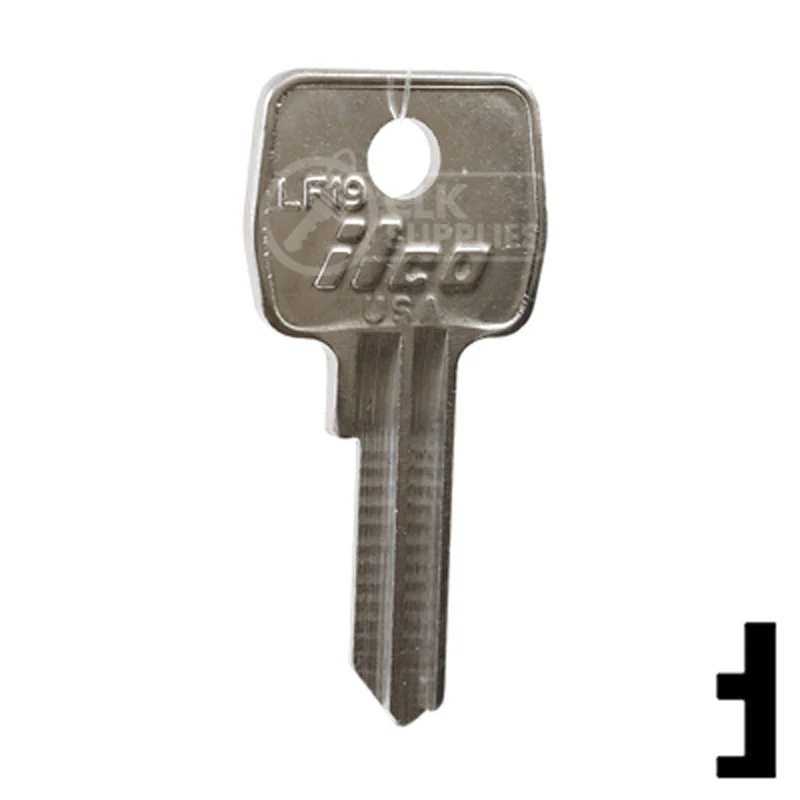 Uncut Key Blank | Lowe & Fletcher | LF19 - Image 2