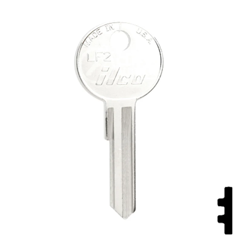 Uncut Key Blank | Lowe & Fletcher | LF2 - Image 2