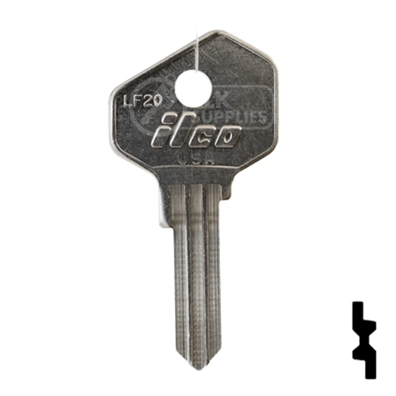Uncut Key Blank | Lowe & Fletcher | LF20